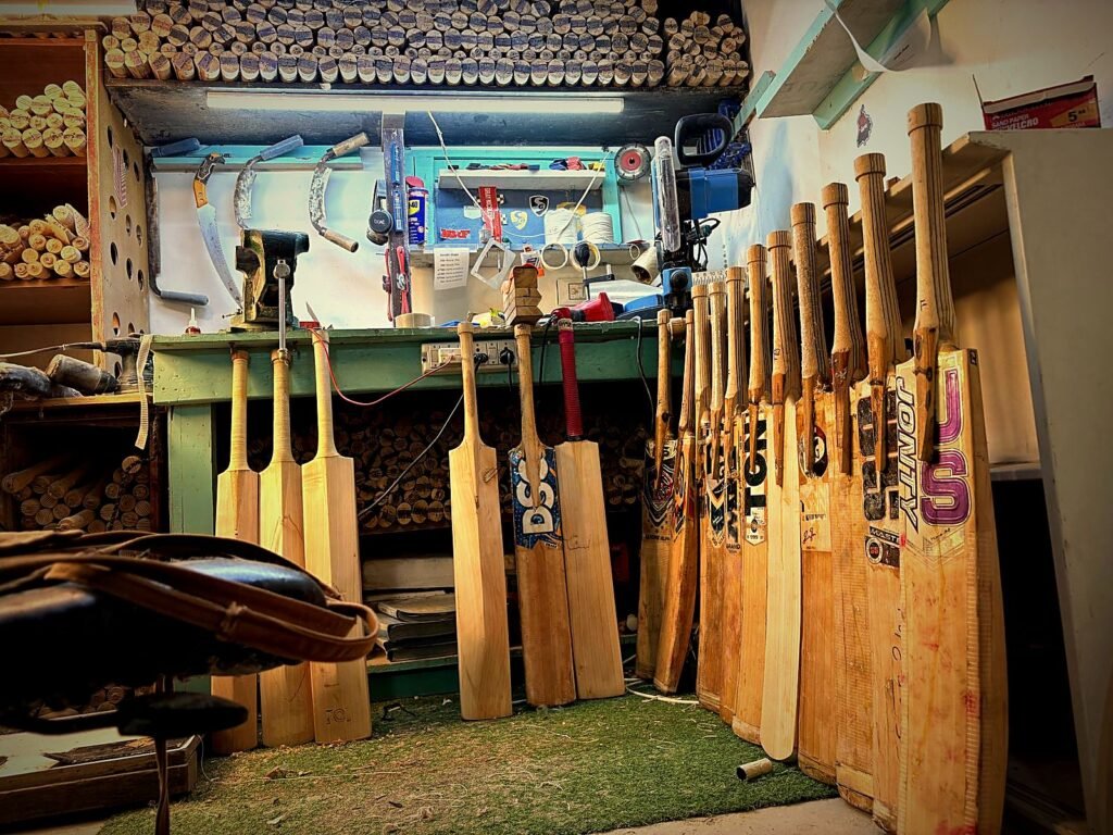 Inside the Cricfix bat repair workshop, Devigarh Rd, Patiala